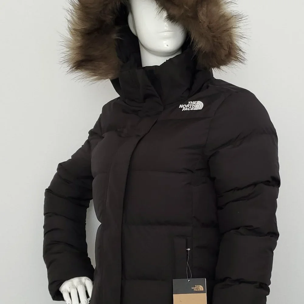 THE NORTH FACE WOMEN GOTHAM GOOSE DOWN PUFFER JACKET Black size S M L XL XXL - Picture 3 of 4